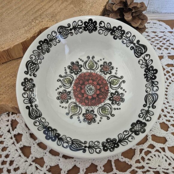 Vintage Broadhurst Kathie Winkle Small Dish & Bowl Set - Romany Pattern - Picture 6 of 10